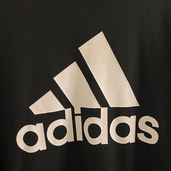 Adidas Men’s Cotton Crew Neck Sweater, Black, Size XXL, Adidas White Logo - Picture 6 of 11